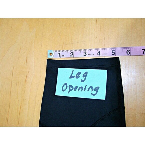 Zyia Active Womens Black Elastic Waist Flat Front Skinny Ankle Leggings Sz 8-10 - Picture 7 of 10